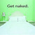 Design with Vinyl RE 2 C 2012 Get Naked Quote Vinyl Wall Decal Sticker, 14 x 28", Black