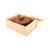 5" x 4" Magnetic Tic Tac Box, Small, Kraft Brown - 10ct Box - Restaurantware