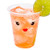 Visage 12 oz Clear Plastic Cup - Madame - 3 3/4" x 3 3/4" x 4" - 100 count box - Restaurantware