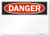 SmartSign"Danger" Blank Write-On Sign | 10" x 14" Plastic