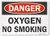 SmartSign "Danger - Oxygen - No Smoking" Label | 10" x 14" Laminated Vinyl