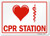 SmartSign CPR Station Sign | 10" x 14" Plastic