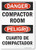 SmartSign "Danger - Compactor Room" Bilingual Label | 10" x 14" Laminated Vinyl