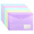 Plastic Envelopes Poly Envelopes, Skydue 10 Pack A4 Size File Folders with Label Pocket & Snap Button,Plastic File Folder Envelope for School Home Work Office Organization