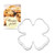 Asener St. Patrick's Day Cookie Cutters - Four Leaf Clover Cookie Cutter with Recipe Book