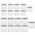 Tebery 18 Pack Clear Plastic Jars Bottles Containers with Silver Metal Lids 12oz & 5oz Transparent Storage Container for Slime Kitchen Dry Goods and More