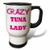 3dRose tm_175318_1" Crazy Tuna Lady" Travel Mug, 14 oz, Multicolor