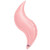 Anagram International Curve Foil-Flat-Balloon, 36", Pastel Pink