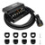 7 Way Trailer Cord with 7 Gang Junction Box - 8 Feet Harness Inline Cord - Weatherproof,Corrosion Resistant - Truck Camper Blade Molded RV Cable Wire Connector Trailer Plug Cord
