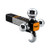 TOPSKY TS2011 Trailer Hitch Tri Ball Mount with Hook, 2 Inch Receiver, Hollow Shank Tow Hitch, Black & Chrome