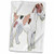3D Rose Cute and Cuddly Canine Wirehaired Fox Terrier Towel, 15" x 22", Multicolor