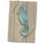 3D Rose Image of Aqua Cartoon Seahorse On Old Wooden Planks Hand Towel, 15" x 22"