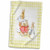 3D Rose Image of Peter Rabbit On Cream Checks Hand Towel, 15" x 22"