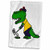 3D Rose Funny Alligator Playing Golf Hand Towel, 15" x 22"