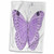 3D Rose Pretty Purple Butterfly Hand/Sports Towel, 15 x 22