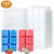 Tobeape Wax Melt Molds, 6 Cavity Clear Plastic Wax Melt Clamshells Cube Tray for Candle-Making & Soap - 100 Packs