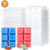 Tobeape Wax Melt Molds, 6 Cavity Clear Plastic Wax Melt Clamshells Cube Tray for Candle-Making & Soap - 50 Packs