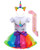 Little Girls Unicorn Birthday Party Outfit, Unicorn Tutu Dress, Headband, Shirt & Satin Sash Rainbow 2-4T