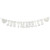 Fulol Vintage Just Married Banner Silver Wedding Decor Bunting Photo Booth Props Signs Garland Bridal Shower Decoration