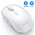 Bluetooth Mouse, Jelly Comb MS023 Wireless Dual Mode (Bluetooth 4.0 + USB) Computer Mice, 3 Adjustable DPI Levels, 6 Buttons Compatible for Windows/iPad/iPhone/Mac OS/Android