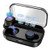 Wireless Earbuds Bluetooth 5.1 Headphones with Charging Case LED Digital Shows IPX7 Waterproof True Wireless Earphones 140H Deep Bass Built-in Mic Touch Control Headset in-Ear for Sport Work Black