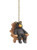 Clementine Designs Bear in Chair Ceiling Fan Light Dimensional Pull Resin Brown