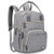 Diaper Bag Backpack, iniuniu Large Unisex Baby Bags Multifunction Travel Backpack for Mom and Dad with Changing Pad and Stroller Straps, Gray