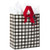 Hallmark 15" Extra Large Christmas Gift Bag with Tissue Paper (Black Buffalo Plaid with Red Bow)