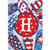 BreezeArt Letter H Monogram Freedom Flip Flops Garden Flag
