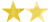 Star Cutouts | Gold | Pack of 5 | Party Decor