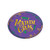 Amscan Mardi Gras Round Plastic Coupe Platter, 14", Multicolor