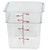 Cambro 4SFSP148 Cambro Square Container 4 Quart Capacity - 4SFSP148, Clear