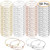UPINS 60 Pcs Gypsophila Expandable Bangle Bracelets Adjustable Wire Bracelets, Blank Bangles for Women Jewelry Making, 4 Colors