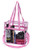 Clear Tote Bag NFL Stadium Approved - Handles, Shoulder Strap, Zipper Closure.