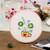 Cross Stitch Stamped Embroidery Kit - Eafior DIY Beginner Counted Starter Cross Stitch Kit for Art Craft Handy Sewing Including Color Pattern Embroidery Cloth,Embroidery Hoop,Color Threads,Tools Kit