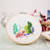 Cross Stitch Stamped Embroidery Kit - Eafior DIY Beginner Counted Starter Cross Stitch Kit for Art Craft Handy Sewing Including Color Pattern Embroidery Cloth,Embroidery Hoop,Color Threads,Tools Kit