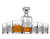 Godinger Whiskey Decanter and 6 Whiskey Glasses Bar set, for Liquor Scotch Bourbon Wine - Dublin Crystal Collection