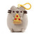 GUND Pusheen Snackable Pizza Cat Plush Stuffed Animal Backpack Clip, Gray, 5"