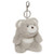 GUND Snuffles Teddy Bear Stuffed Plush Keychain, Grey, 5"