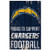 WinCraft NFL Los Angeles Chargers SignWood Proud to Support Design, Team Color, 11x17