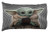 Jay Franco Star Wars The Mandalorian Coffee 1 Pack Pillowcase - Double-Sided Kids Super Soft Bedding - Features The Child Baby Yoda (Official Star Wars Product)