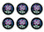 Beistle BN155 6-Pack 50 and Over-The-Hill Satin Button, 2-Inch