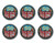 Beistle BN170 6-Pack 50 It's The Big One Satin Button, 2-Inch