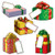Beistle 22273 Mini Christmas Gift Cutouts, 4"-5", 10 Cutouts In Package