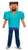 Steve Classic Minecraft Costume, Multicolor, Large (10-12)