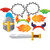 Creative Converting Assorted Photo Booth Dragons Party Props (10 Piece)