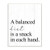 Stupell Industries Balanced Diet is Snacking Humor Kitchen Food Phrase, Designed by Daphne Polselli Art, 10 x 15, Wall Plaque