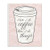 Stupell Industries First Coffee Then Things Dusty Rose Pink Marble Wall Plaque, 10 x 15, Multi-Color