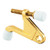Prime-Line Products U 9026 Hinge Pin Type Door Stop, 90-Degree, Brass Plated