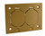 Hubbell-Raco 6250 Single-Gang Rectangular Floor Box Duplex Cover with Lift Lids Brass Finish